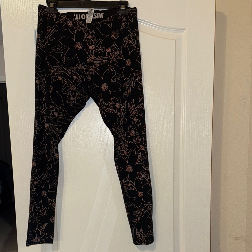 Just Do It Nike Black Floral Leggings Set